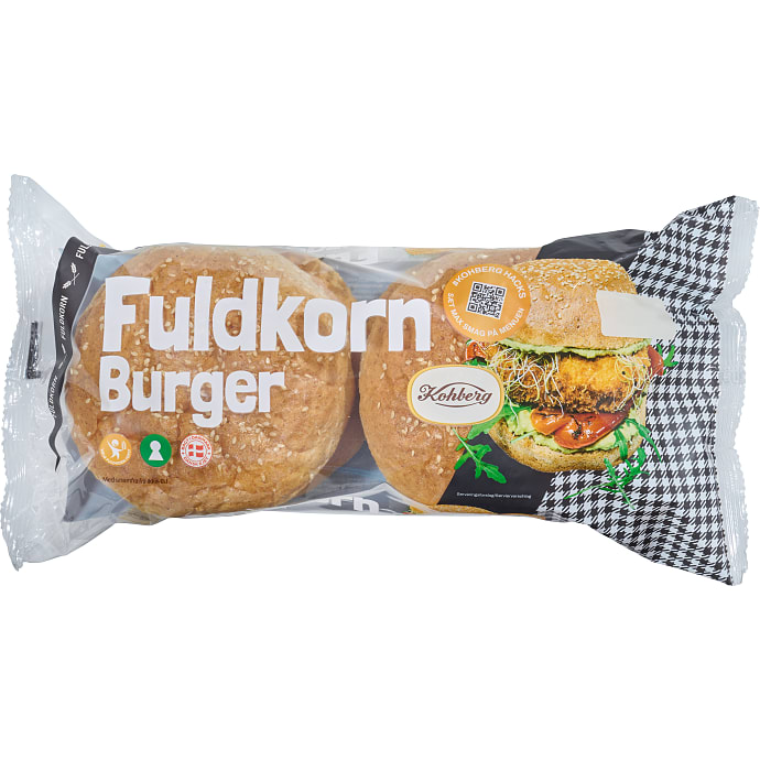 Fuldkornsburgerboller
