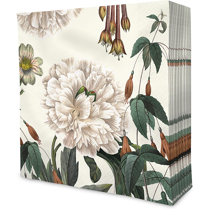 Mønstrede servietter 33x33 cm 20-pak