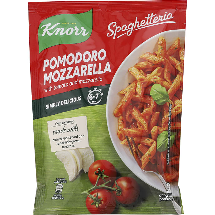 Knorr Pasta m. Tomat og Mozzarella 163 g