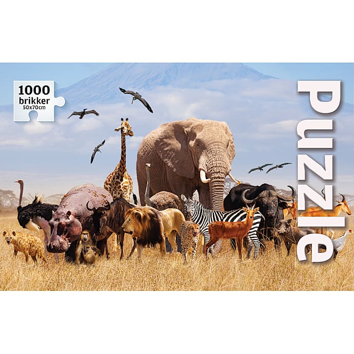 Puslespil 1000 brikker - flere varianter - assorteret