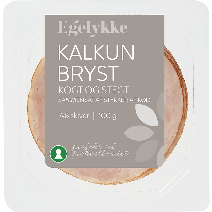 Egelykke Kalkunbryst i skiver 100 g