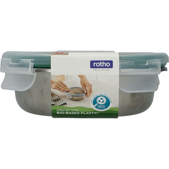 Rotho Nala madopbevaring rund - stål - 600 ml