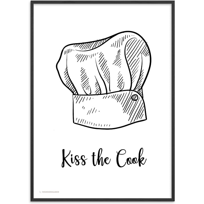 Citatplakat Kiss the cook 50x70