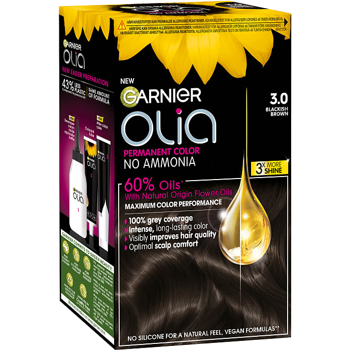 Garnier Permanent Hårfarve 3.0 Blackish Brown