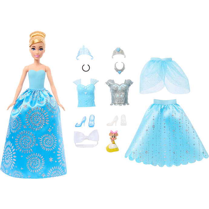 Disney Princess Askepot dukke med tilbehør
