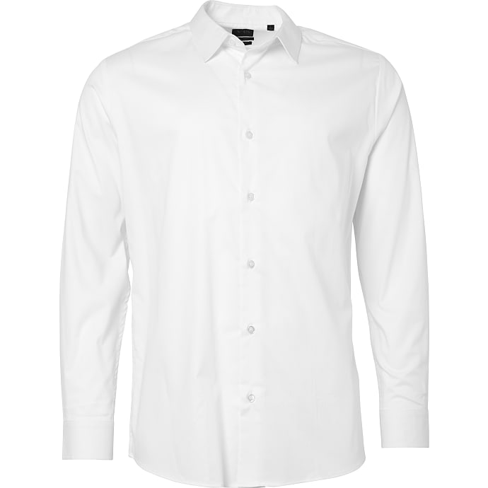 VRS Herre Slim Fit Skjorte Hvid