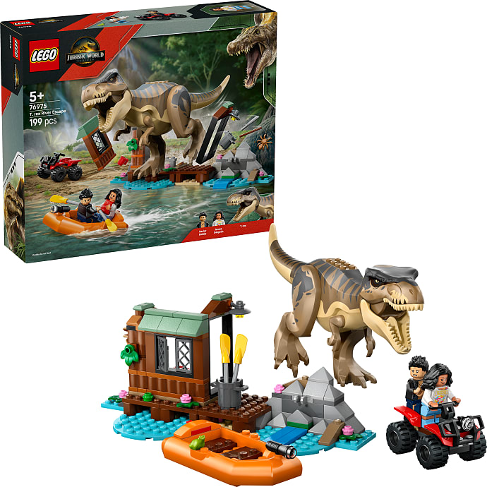 LEGO Jurassic World Bådflugt fra T. Rex 76975