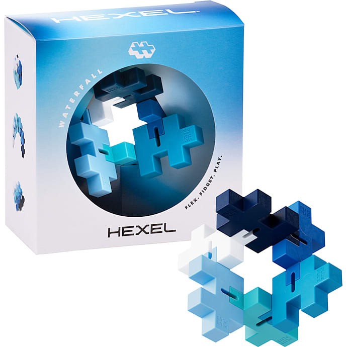Plus-Plus Hexel Waterfall - 6 dele – produktbillede