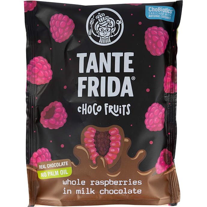 Chokoladekugler m. hindbær
