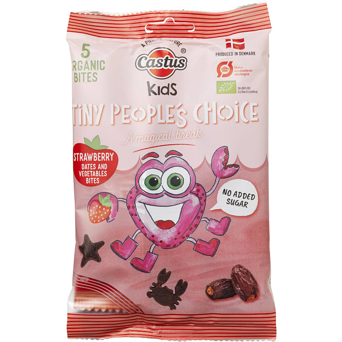 Frugtsnacks m. jordbær øko – produktbillede