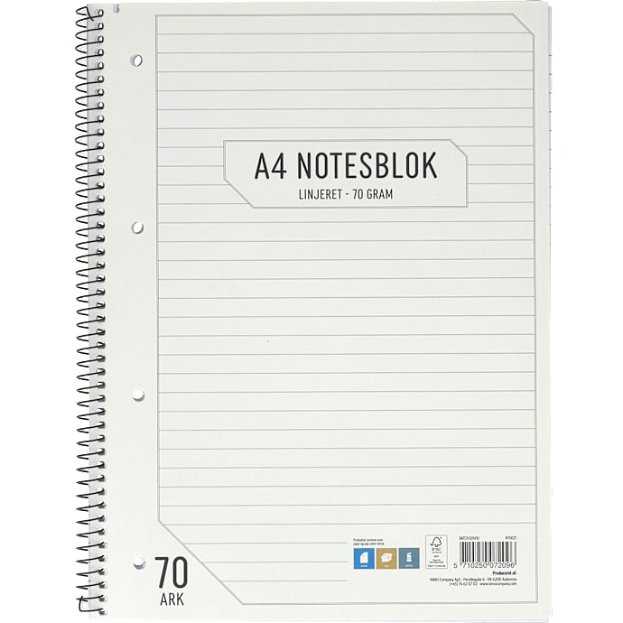 Notesbog A4 1 stk