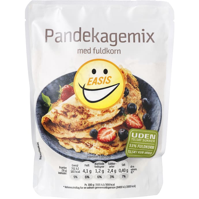 Fuldkornspandekager u. tilsat sukker