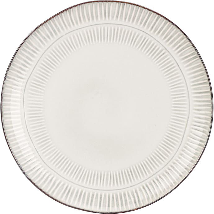 Olga middagstallerken - gråt stentøj - Ø: 27 cm