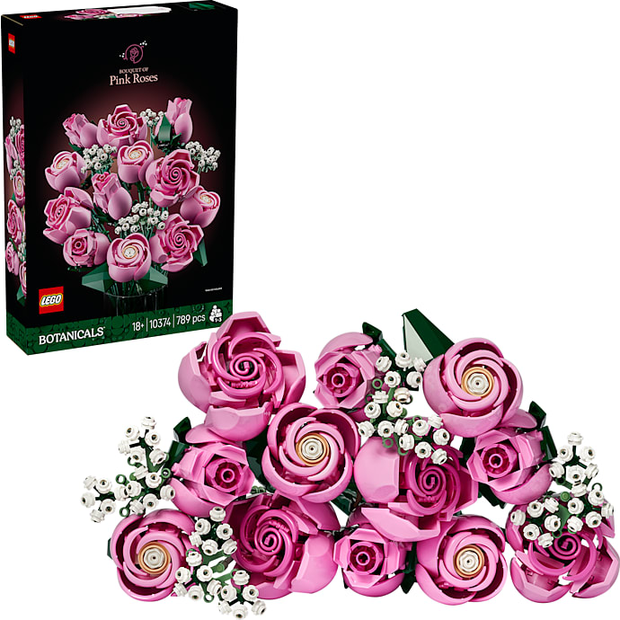 LEGO Botanicals Buket af pink roser 10374
