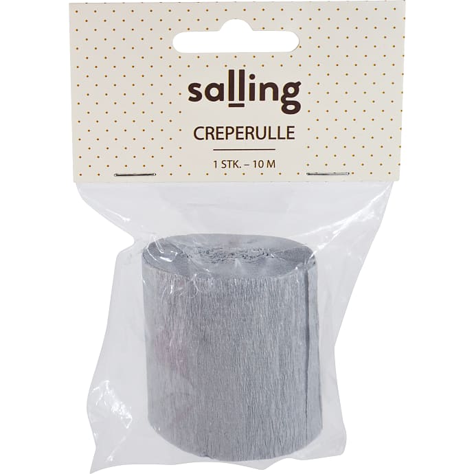 Salling creperulle L:10 meter - Metallic sølvfarvet