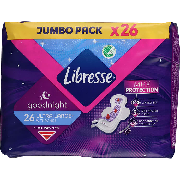 Libresse Natbind m. vinger Ultra Large 26 stk