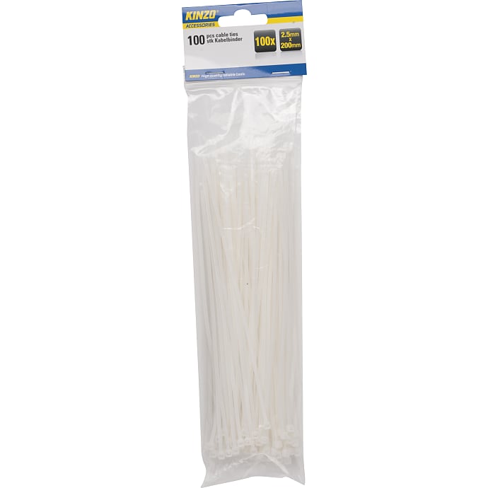Kinzo strips 100 stk - hvid