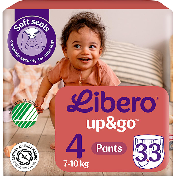 Libero Up&Go buksebleer str. 4 (7-10 kg) 33 stk