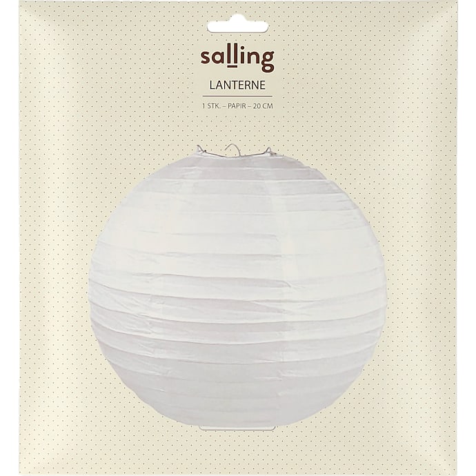 Salling Papirslanterne Hvid
