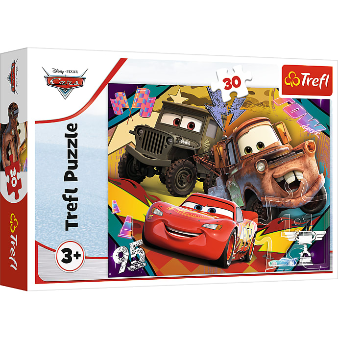 Disney biler puslespil - 30 brikker