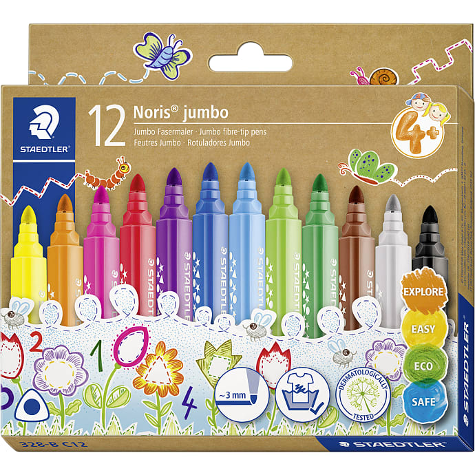 Staedtler noris junior jumbo børnetusser 12-pak