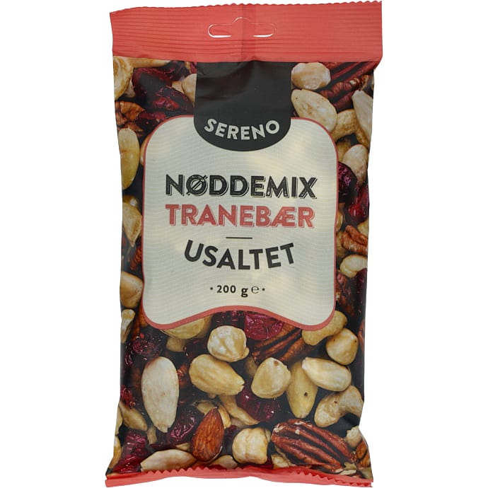 Sereno Frugt- og nøddeblanding med tranebær