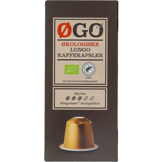 ØGO Lungo kaffekapsler øko