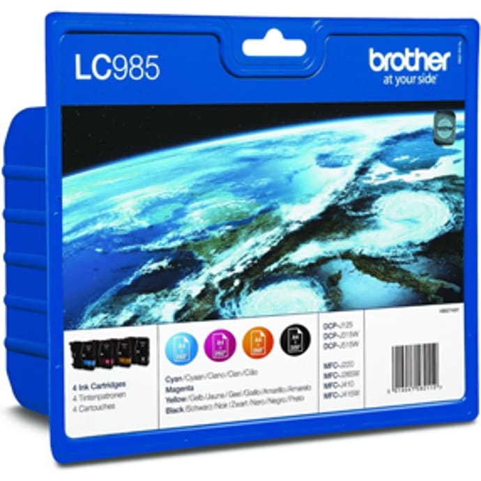 Brother 4 pakker originale blækpatroner - sort, gul, cyan, magenta