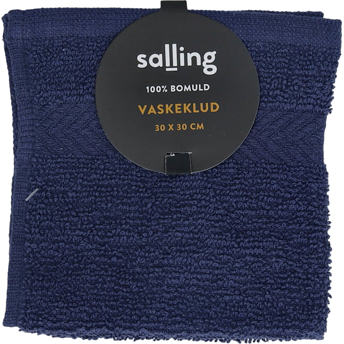Salling håndklæde 30x30 cm - mørkeblå