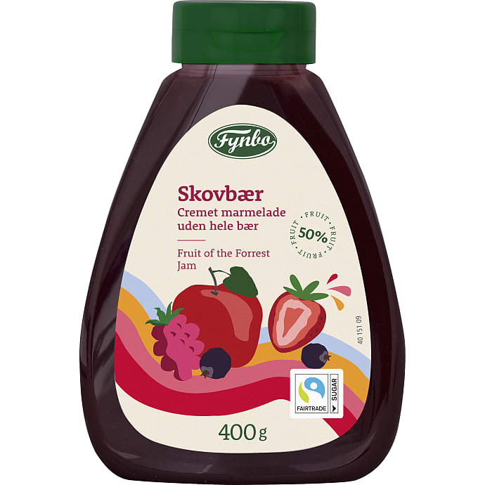 Cremet skovbærmarmelade squeezer