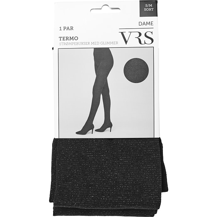 VRS woman termo strømpebukser S/M sort