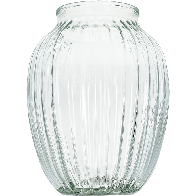 Vase H20 cm klar