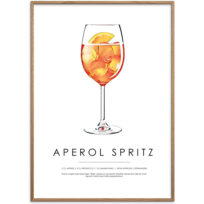 Citatplakat Aperol Spritz 50x70 cm