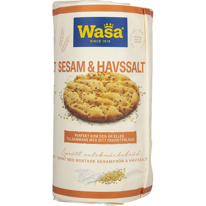 Hvedeknækbrød m. sesam og havsalt