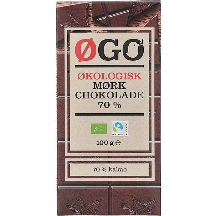 Mørk chokolade 70% kakao øko