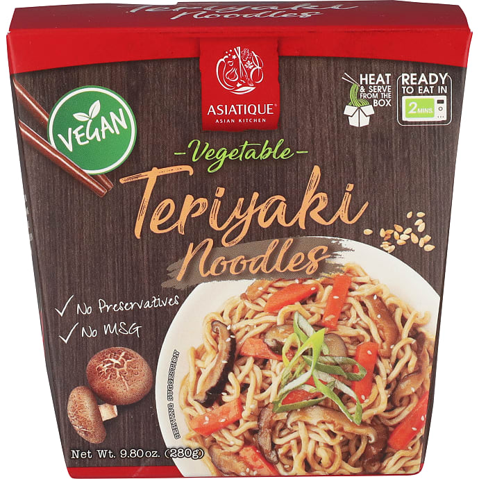 Asiatique Teriyaki ramen nudler vegansk