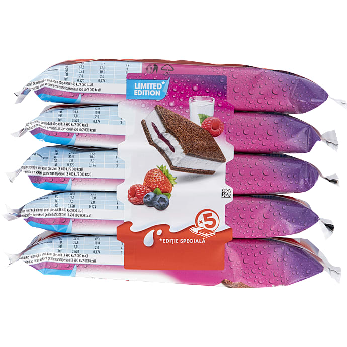 Mælkesnitte m. bær mix – produktbillede