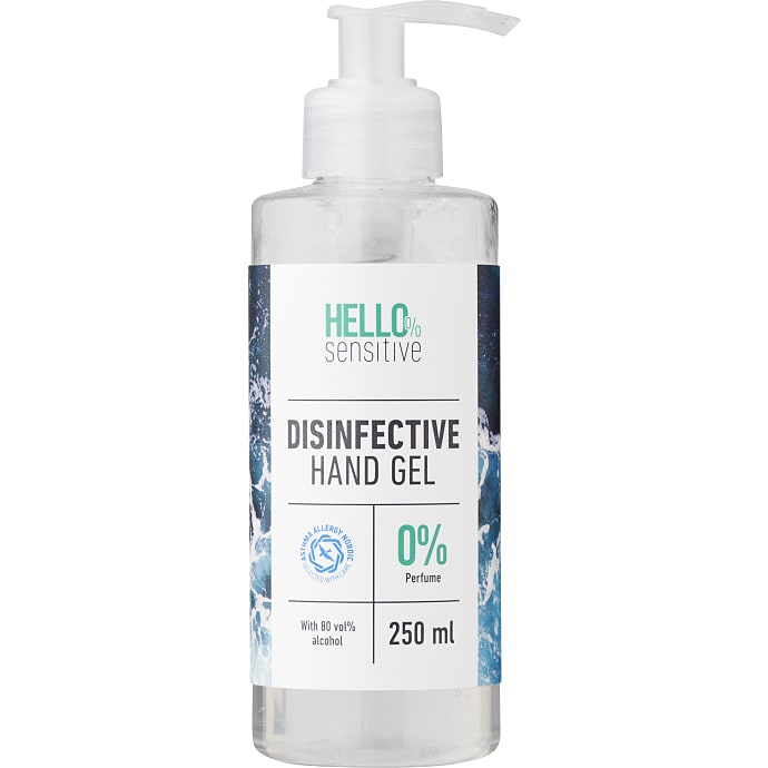 Hello sensitive, Desinficerende håndgel