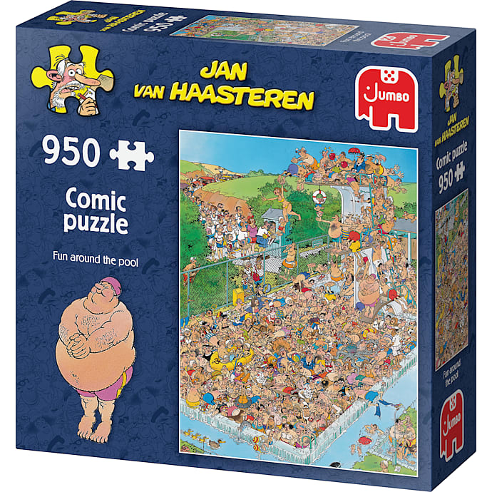 Ved poolen puslespil - 950 brikker – produktbillede