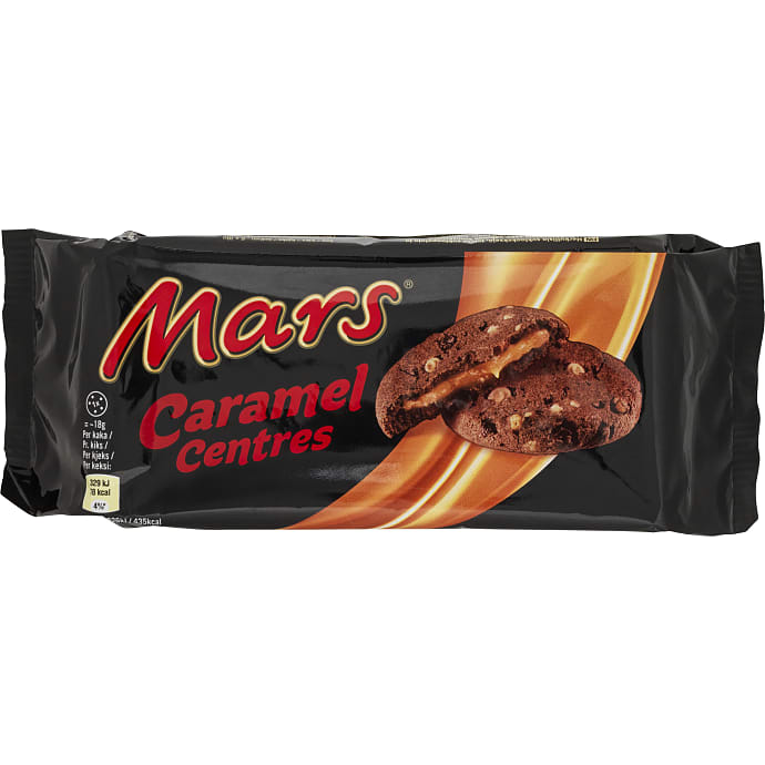 Hvedekiks m. karamelfyld og chokoladestykker
