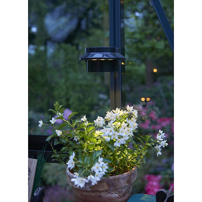 Juliana Solar LED Lampe Sort