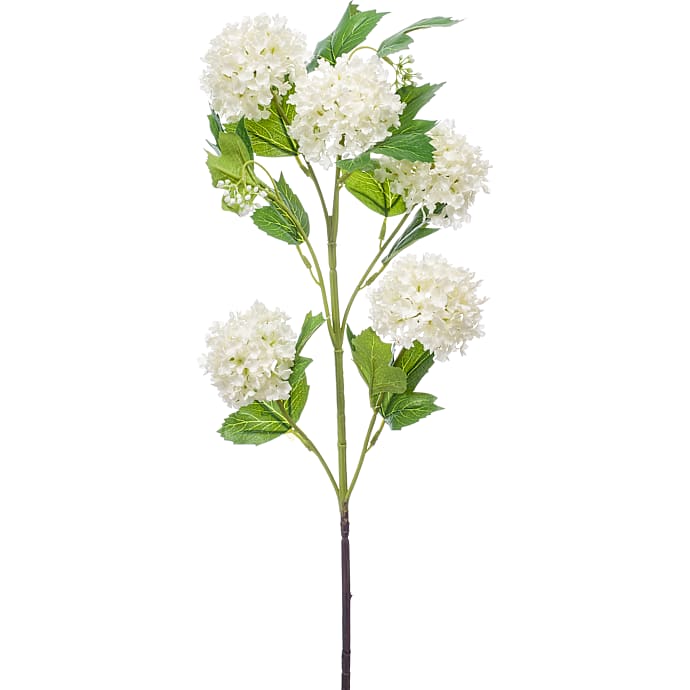 Kunstig Blomst Viburnum Spray Cream