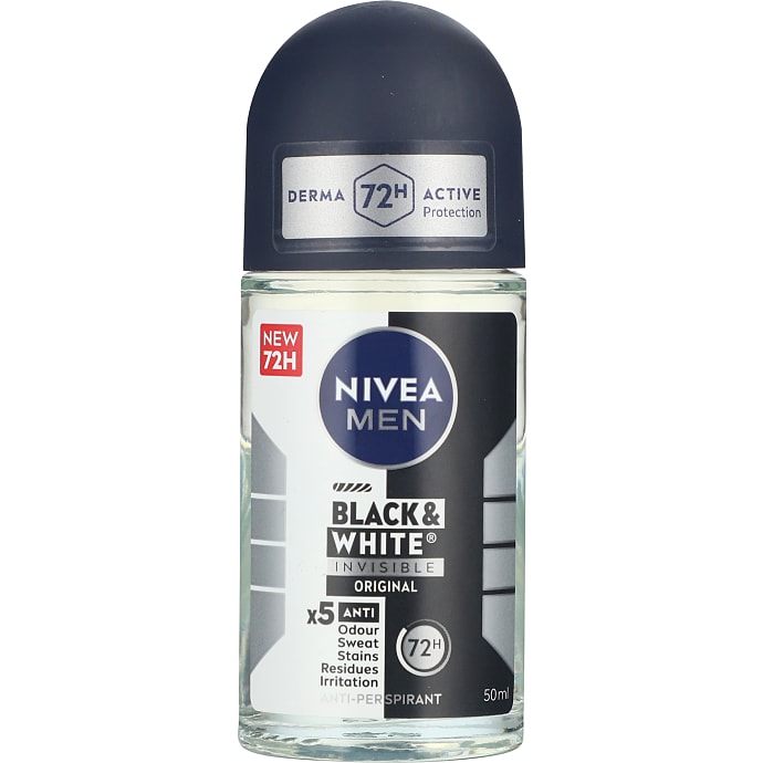 Black & White Invisible antiperspirant roll-on deodorant
