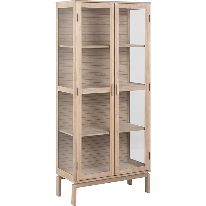 AC Design Furniture Linley Vitrineskab - Hvidpigmenteret Egefiner