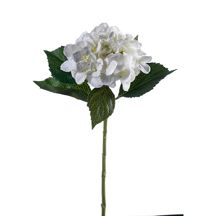 Kunstig hortensia stilk creme
