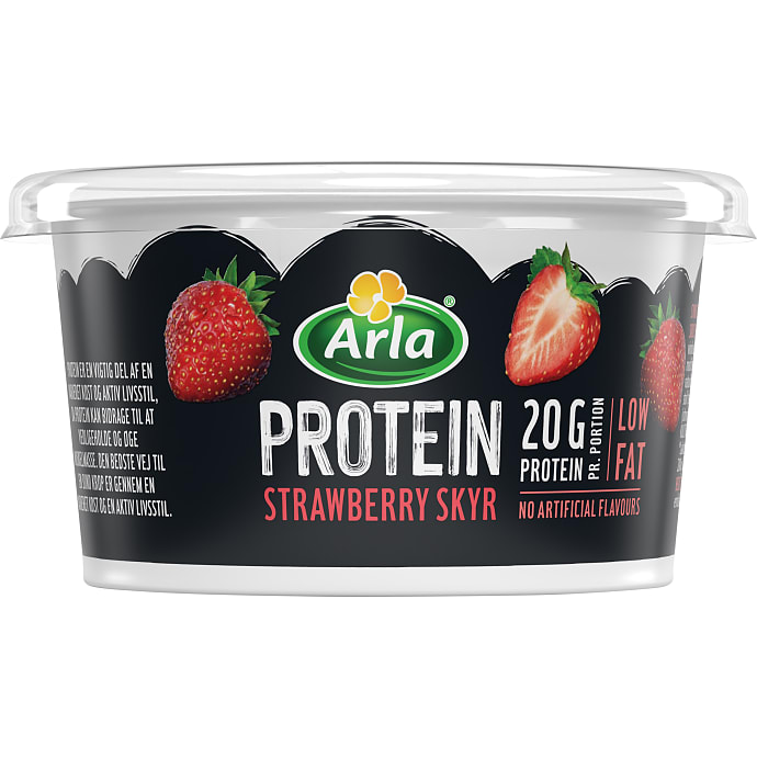 Protein skyr m. jordbær 0,2% fedt