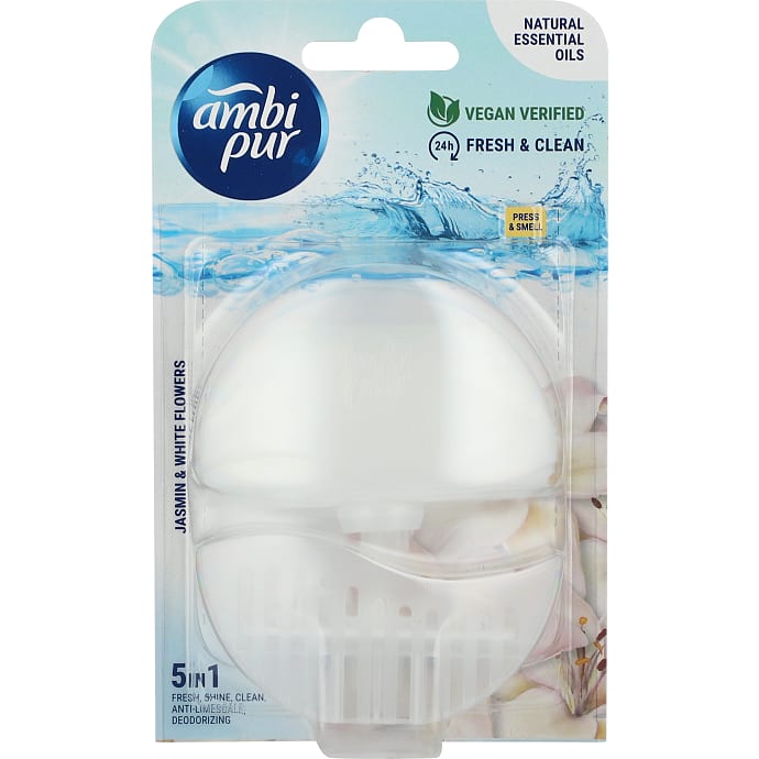 Ambi Pur Toiletblok Jasmin & Hvid Blomst 55 ml
