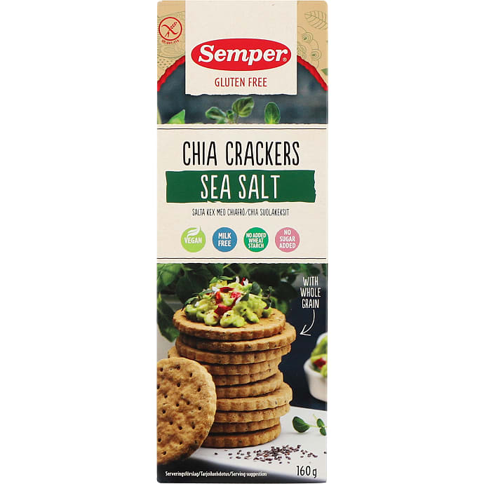 Saltkiks m. chiafrø glutenfri vegansk