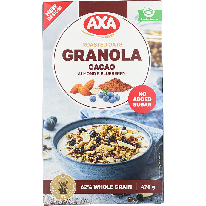 Granola m. kakao, mandler og blåbær