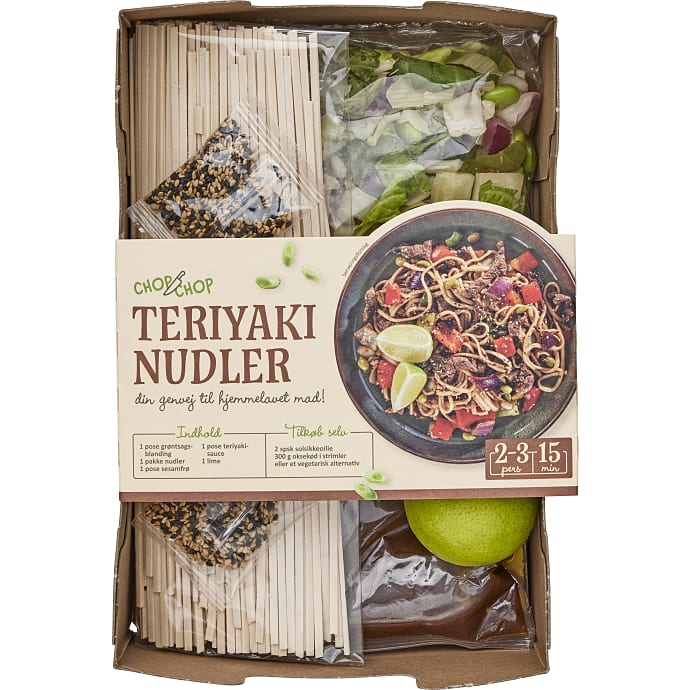 Chop Chop Teriyaki nudler meal kit